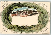02779 O8813 Waltersdorf b Zittau Gebrauchsspuren Berggasthaus Lausche