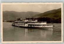 Donau Raddampfer Stadt Wien WK II Binnenschiff 1941 Foto AK