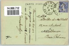 67170 Brumath 1931 Gebrauchsspuren Apotheke Rue de Hagenau
