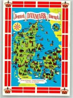 Esberg Esbjerg 1990 Foto AK Landkarte Dänemark