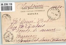 Las Palmas de Gran Canaria 1903 Foto AK Calzada Marke bildseitig