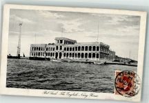 Port Said 1912 Foto AK The English Navy House Marke bildseitig