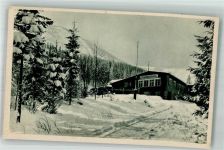 Melzergrundbaude Winter Hüttenstempel