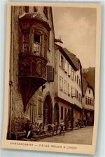 68770 Ammerschwihr Ammerschweier Foto AK Straßenszene Vieille Maison a Loggia