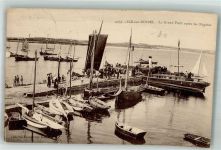 56780 Ile-aux-Moines 1927 Foto AK Le Grand Pont aprés les Régates