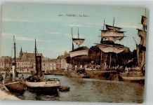 56000 Vannes 1927 Foto AK Hafen