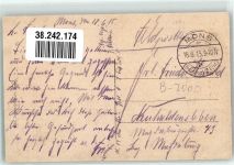 Mons 1915 Foto AK Bahnhof Denkmal Feldpost WK I