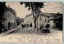 01210 Ferney-Voltaire 1905 Foto AK Denkmal Fontaine