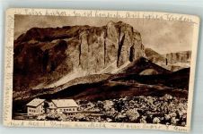 Sellajochhaus 1927 Foto AK Hüttenstempel
