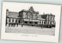 Leuven Louvain / Löwen Foto AK Bahnhof