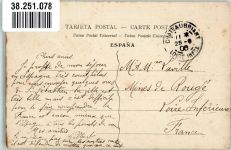 San Sebastian Donostia 1906 Foto AK el Casino Marke bildseitig
