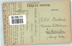 Saragossa Zaragoza Foto AK Teruel Aragon Torre de Salvador Marke bildseitig
