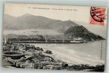 San Sebastian Donostia 1905 Foto AK Marke bildseitig