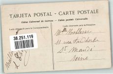San Sebastian Donostia 1905 Foto AK Marke bildseitig