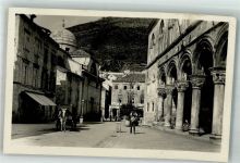 Dubrovnik Ragusa Foto AK Straßenszene