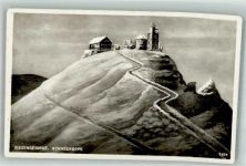 Schneekoppe Winter Wetterstation Kirche Hotel
