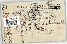 Cadiz 1909 Foto AK Kathedrale Marke bildseitig