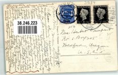 8000 Zwolle 1948 Foto AK Stadsgracht