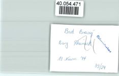 53498 W5484 Bad Breisig FOTO KEINE AK Burg Rheineck