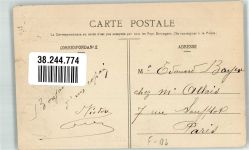 02160 Moulins 1909 Foto AK Kaserne Uniform Marke bildseitig