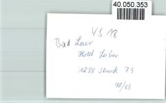 49196 W4518 Bad Laer FOTO KEINE AK Hotel Leiber