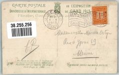 Gand Gent Sonderstempel Ausstellung Blumen 1913