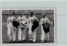 Hakenkreuz auf der Brust Olympiade 1936 Sammelbild Band II Gr.61 WK II Olympiade 1936