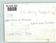 23769 W2448 Puttgarden FOTO KEINE AK Luftaufnahme, MS König Frederik DK
