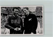 Glenn Cunningham + Jack Lovelock Olympiade 1936 Sammelbild Band II Gr.60 AKU2