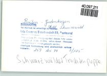 W5790 Brilon Hotel Schwarzwald Schwarzwälder Trachtenpuppe Puppe FOTO KEINE AK