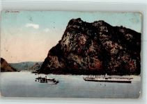 St. Goarshausen Karte mit leichtem Fehler Loreley Rheinschiffe AKU1