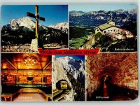 83471 W8240 Obersalzberg - Kehlsteinhaus Gipfelkreuz Blick auf den Watzmann und Hochkalten Innenaufnahme Liftkabine Lifttunnel Mehrfachaufnahme