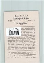 Der Zwerg Hase Cigaretten-Sammelbild Deutsche Märchen Märchen