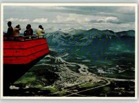Jasper Touristen auf der Aussichtsplattform Jasper Nationalpark Nationalpark