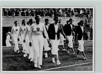 Schwimm Staffeln Holland, USA und Deutschland Olympiade 1936 Sammelbild Band II Gruppe 58 Olympiade 1936