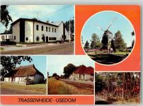 17449 O2233 Trassenheide - Gaststätte Seeklause Mühle Jugenderholungsheim des VEB Carl Zeiss Jena Ehem. Fischerhaus rekonstruiert Bahnhof Finnhütte des Autobahnbaukombinates Berlin und Weimar Zeltplatzstraße AKU2