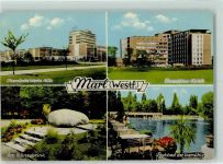 45768 W4370 Marl , Westf - Chemische Werke Hüls Paracelsus-Klinik Am Gänsebrink Parkbad der Loemühle