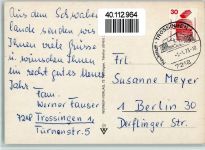 78647 W7218 Trossingen - Dr. Ernst-Hohner-Konzerthaus Kath. Kirche Musikpavillon Evangel. Kirche Ortsansicht Schwimmbad Rathaus