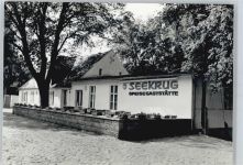 16348 O1292 Wandlitz - Hotel Gaststätte Seekrug Mauer Baum
