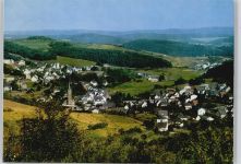 35080 W3551 Hartenrod b Gladenbach - Feld Kirche Gesamtansicht