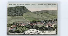 73312 W7342 Bad Ditzenbach Künstlerkarte Mineralwasser Reklame