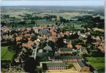 49843 W4459 Uelsen - Fliegeraufnahme Panorama Feld Haus Baum