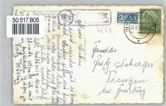 72285 W7293 Herzogsweiler - Café, Pension Sonnenschein, Landpoststempel