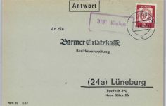 W3131 Kiefen Landpoststempel Landpost KEINE AK
