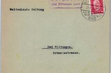 W3590 Bad Wildungen Landpoststempel Landpost KEINE AK