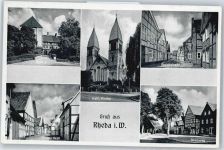 33428 W4834 Rheda - Schloß, Kirche, Bleichstraße, Steinweg, Großer Wall