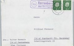 W7109 Verrenberg Landpoststempel Landpost KEINE AK