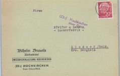 W5164 Hochkirchen Landpoststempel Landpost KEINE AK