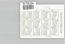 25761 W2242 Büsum KEINE AK Pension, Appartments, Schnell-Imbiß Haus Seeblick, Kalender