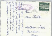 W6948 Kreidach Landpoststempel, Weihnachten, Neujahr Landpost KEINE AK